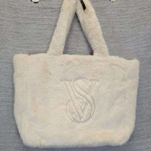 Victoria's Secret Handbags - Victoria's Secret Faux- Fur Tote Bag